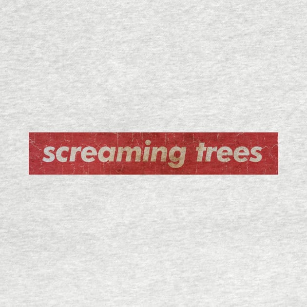 Screaming Trees - SIMPLE RED VINTAGE by GLOBALARTWORD